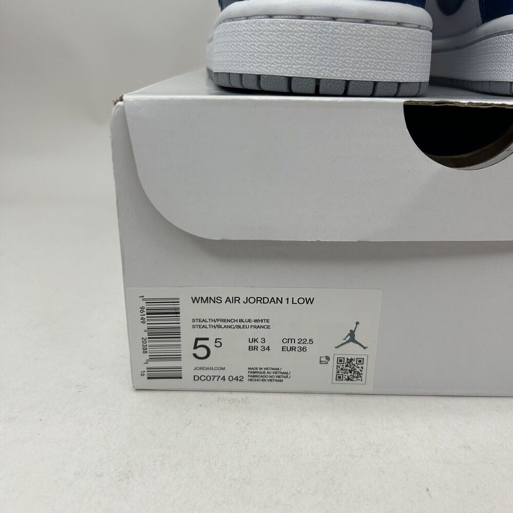Nike Shoes Air Jordan 1 Retro Low WMNS “Stealth French Blue” 2023 - Picture 5 of 5